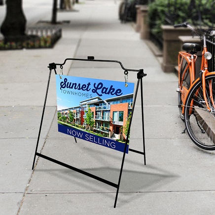 A-Frame Signs, Sidewalk Signs, Real Estate Signs, Real-Estate Signs, Metal Rod A-Frame Signs, Custom Metal Rod A-Frame Signs, Directional Signs, Custom Directional Signs