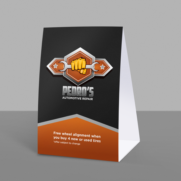 Table Tents, Custom Table Tents, Full Color Table Tents, Table Cards, Custom Table Cards, Table Top Signs, Custom Table Top Signs, Table Signs, Custom Table Signs