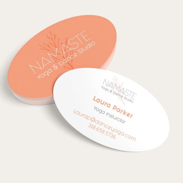 Oval Business Cards, Business Cards, Custom Business Cards, Custom Oval Business Cards, Oval Cards, Custom Oval Cards
