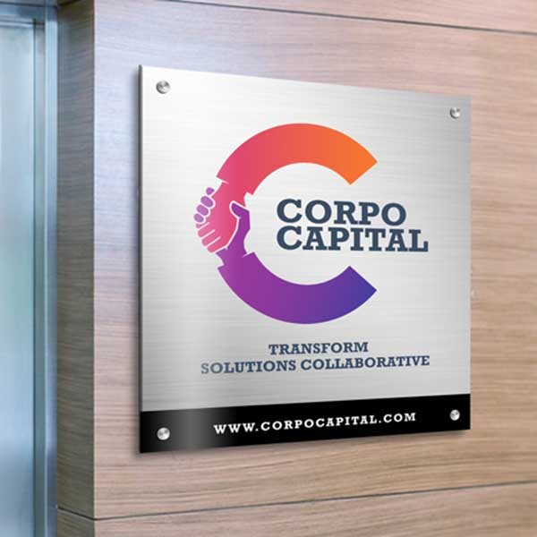 Brushed Silver Aluminum Signs, Brushed Silver ACM Signs, Aluminum Signs, Aluminum Boards, Brushed Aluminum Signs, Brushed ACM Signs